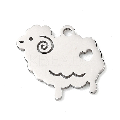 Animal Theme 304 Stainless Steel Pendants LS-STAS-D213-02A-P-1