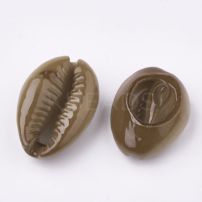 Spray Paint Cowrie Shell Beads SHEL-S274-26A-1