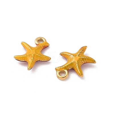 304 Stainless Steel Enamel Pendants STAS-I351-22G-05-1