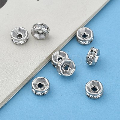 316 Surgical Stainless Steel Crystal Rhinestone Spacer Beads STAS-N032-06P-1