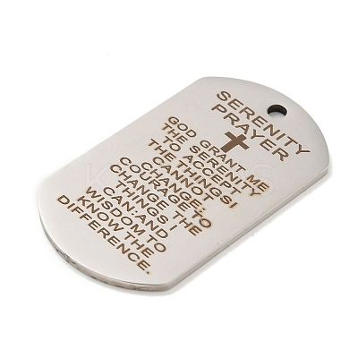 Non-Tarnish 201 Stainless Steel Pendants STAS-L079-15P-1