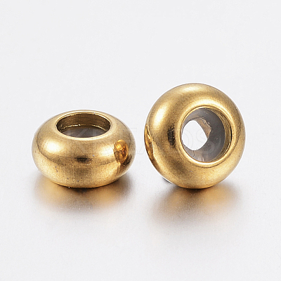 Ion Plating(IP) 202 Stainless Steel Beads STAS-F148-9mm-07G-1