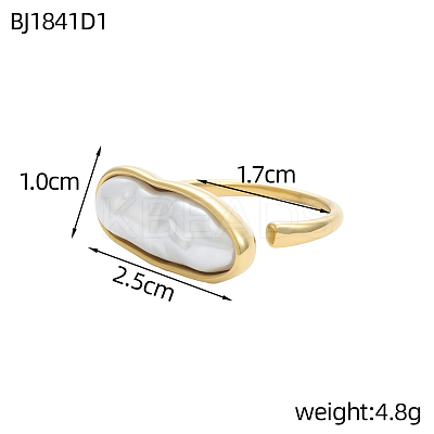 304 Stainless Steel Cuff Rings RJEW-OY001-07G-1