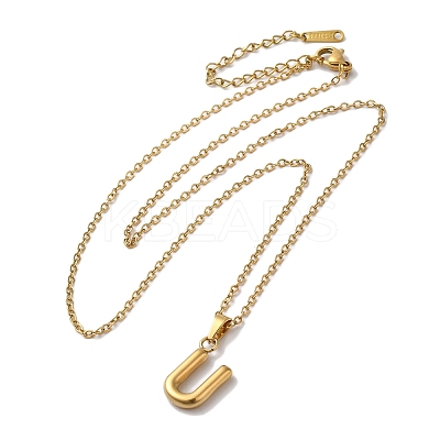 PVD Vacuum Plating 201 Stainless Steel Necklaces NJEW-H033-01G-U-1