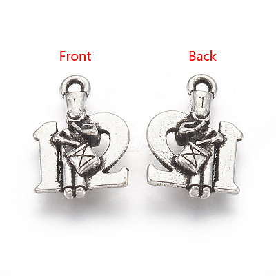 Tibetan Style Alloy Pendants TIBEP-GC151-AS-NR-1
