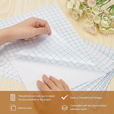 PVC Clear Self-adhesive Transfer Film DIY-WH0001-91-1
