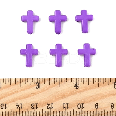 200Pcs Opaque Acrylic Beads SACR-FS0001-39D-1
