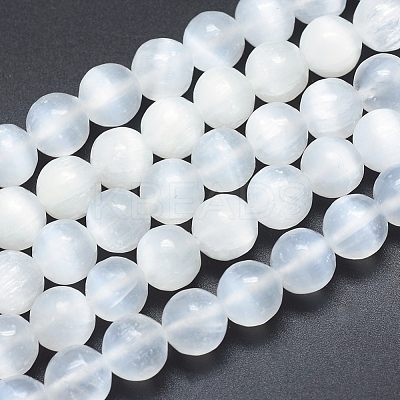 Natural Calcite Beads Strands G-K256-15-10mm-1