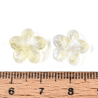 Baking Paint Transparent Glass Beads DGLA-N014-08A-02-1