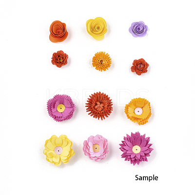 DIY Flower Quilling Paper DIY-T002-01-1
