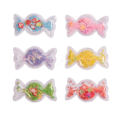 30Pcs 6 Color Plastic with Resin and Polymer Clay Accessories KY-CJ0001-35-1