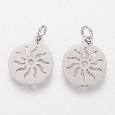 Non-Tarnish 304 Stainless Steel Pendants X-STAS-Q201-T449S-1