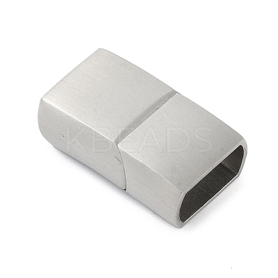 Tarnish Resistant 316 Surgical Stainless Steel Magnetic Clasps with Glue-in Ends STAS-F269-02P-01-1