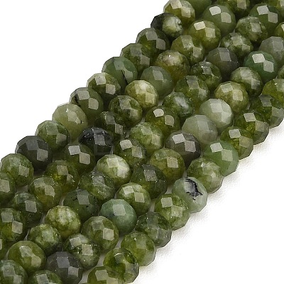 Faceted Dyed Natural White Jade Beads Strands GG-CBAE966-01A-U-1
