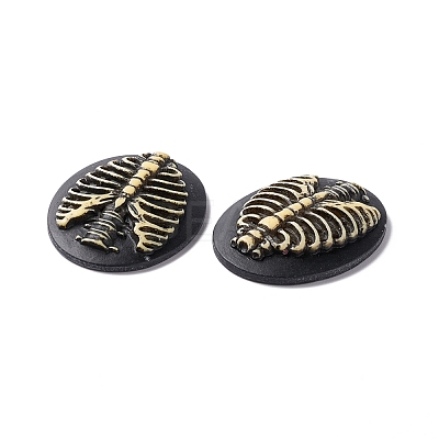 Halloween Cameos Opaque Resin Cabochons RESI-C017-01C-1