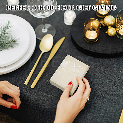 12Pcs Bowknot Printed Paper Jewelry Set Storage Gift Boxes CBOX-TA0001-14F-1