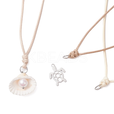 Adjustable Korean Waxed Polyester Cord Necklace Making AJEW-JB01310-02-1