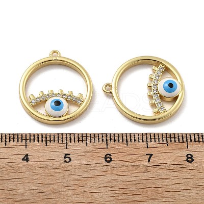 Brass Micro Pave Cubic Zirconia Pendants KK-U060-07G-02-1