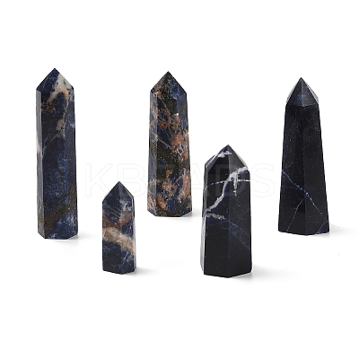 Tower Natural Sodalite Healing Stone Wands G-A096-02I-1