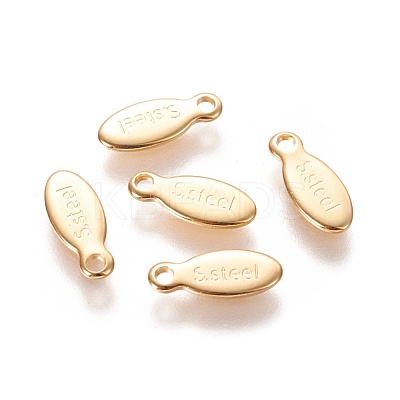 304 Stainless Steel Charms STAS-L226-015G-1