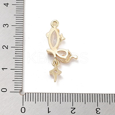 Brass Pave Clear Cubic Zirconia Pendants LS-KK-Z061-14G-02-1