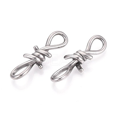 304 Stainless Steel Barbed Wire Links X-STAS-T072-138P-1
