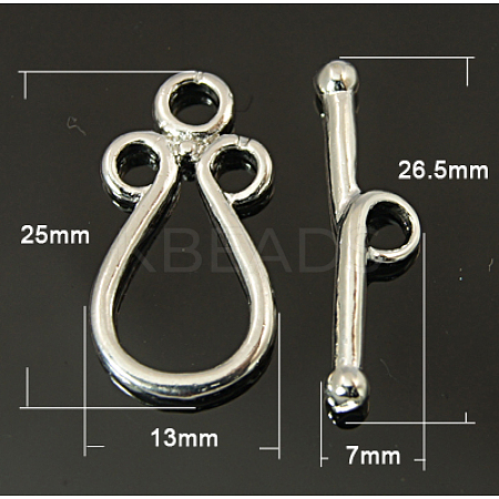 Brass Toggle Clasps LS-KK-H392-P-1
