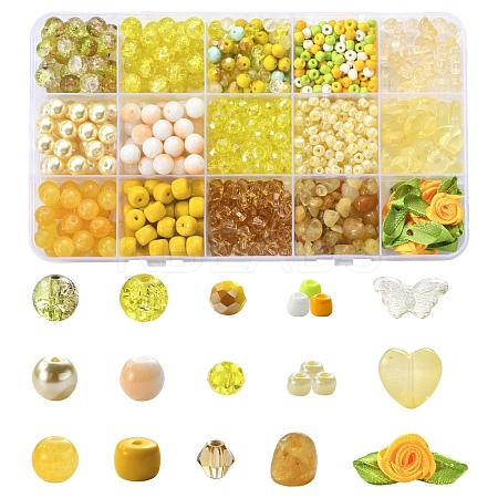 DIY Glass Beads Jewelry Making Finding Kits DIY-YW0012-04A-1