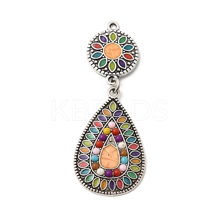 Tibetan Style Alloy Big Pendants FIND-B058-03AS-02-1