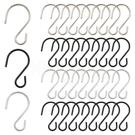 90Pcs 3 Colors Iron S-shape Hooks IFIN-SP0001-48-1