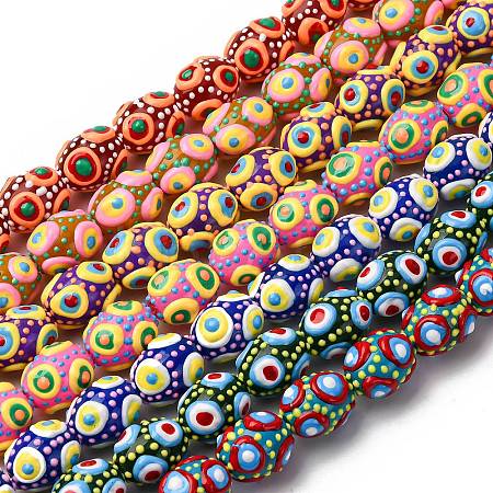 Glass Enamel Beads GLAA-C038-01-1