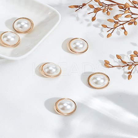 6Pcs Alloy Shank Buttons BUTT-LP0001-22-1