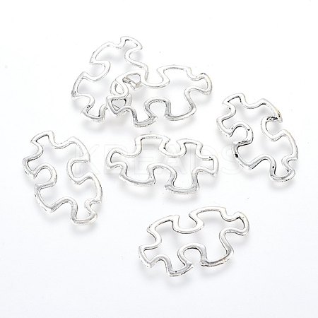 Tibetan Style Alloy Linking Rings X-TIBE-3558-AS-LF-1