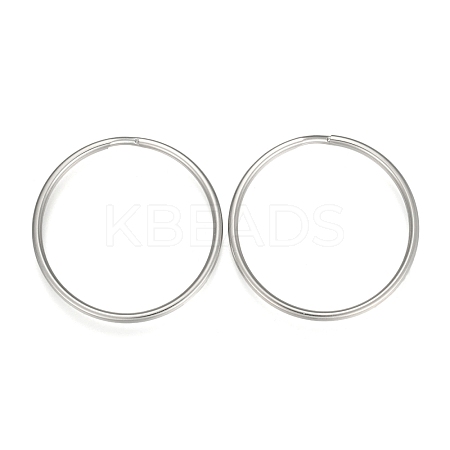 Tarnish Resistant 304 Stainless Steel Split Key Rings STAS-P178-50x2.3mm-P-1