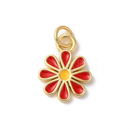 Rack Plating Brass Enamel Pendants KK-Z056-47G-04-1