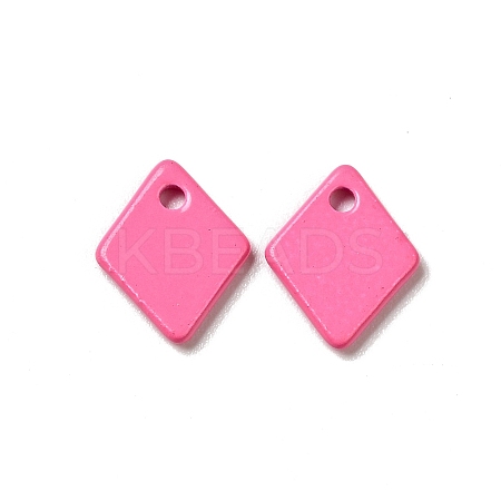Spray Painted 201 Stainless Steel Charms STAS-G304-18B-1
