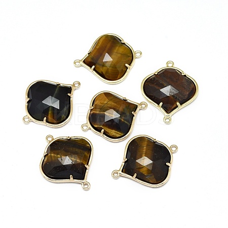 Natural Tiger Eye Links connectors G-L514-018H-1