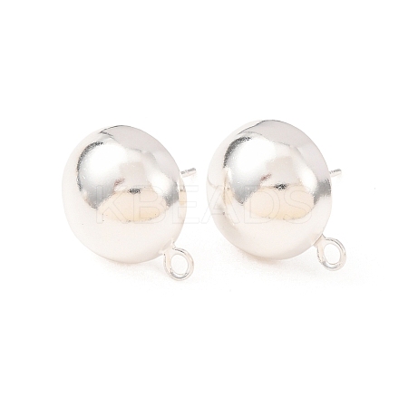 Brass Stud Earring Findings KK-G604-01S-07-1