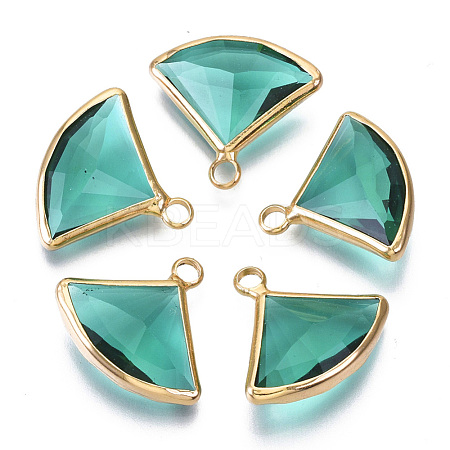 Transparent Glass Pendants GLAA-N038-12E-1