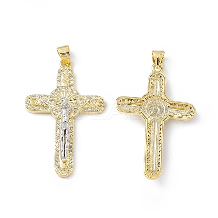 Rack Plating Eco-friendly Brass Pendants KK-B065-09P-1