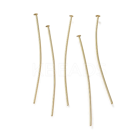 Brass Flat Head Pins KK-H502-01F-G-1
