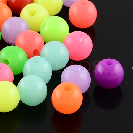 Fluorescent Acrylic Beads X-MACR-R517-18mm-M-1