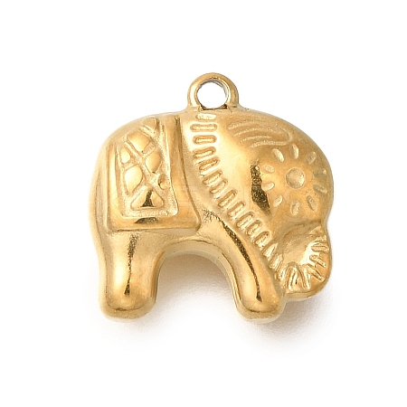 PVD Vacuum Plating 201 Stainless Steel Charms STAS-C111-18G-1
