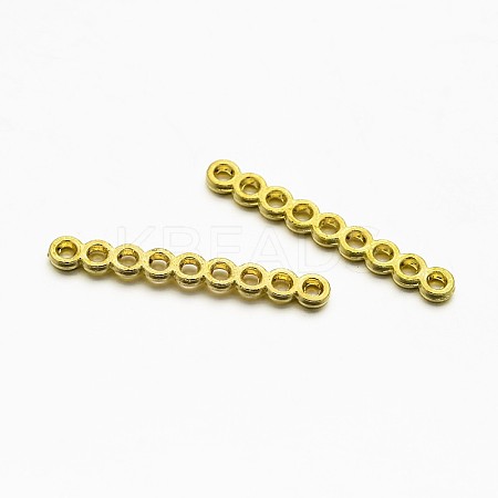 9-Hole Rectangle Zinc Alloy Spacer Bars PALLOY-E377-05G-1