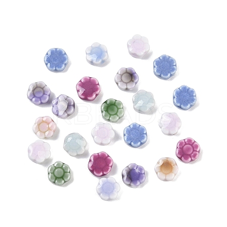 Glazed Porcelain Round Beads PORC-R003-01-1