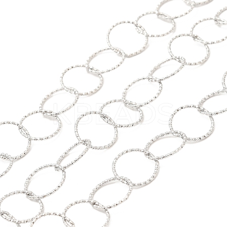 Non-Tarnish 304 Stainless Steel Ring Rolo Chains STAS-D084-34P-1