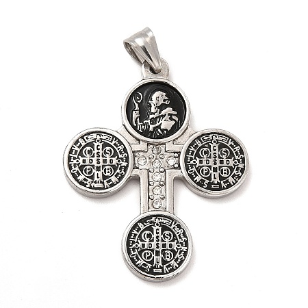 304 Stainless Steel Religion Big Pendants STAS-E184-21P-1