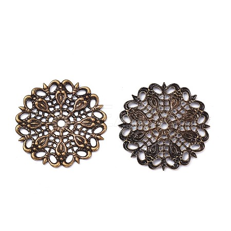 Brass Vintage Filigree Findings LS-KKC-Q006-AB-1