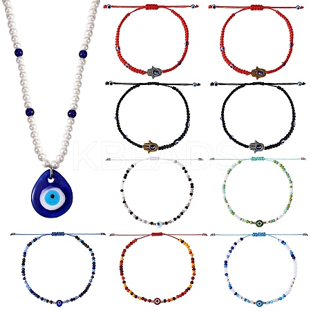 Evil Eye Jewelry Set DIY-SZ0008-31-1