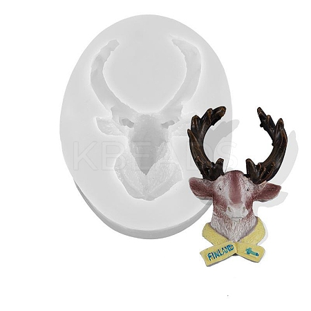 Christmas Finland Reindeer's Head DIY Silicone Molds LS-SIMO-B002-01-1